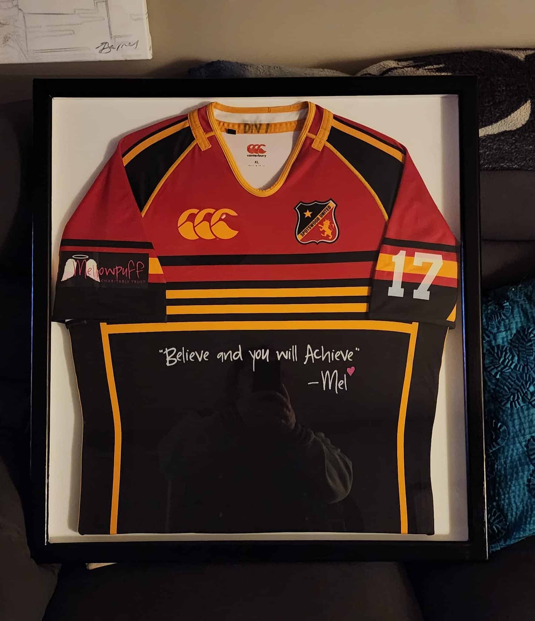 Jersey presented to Terry Long