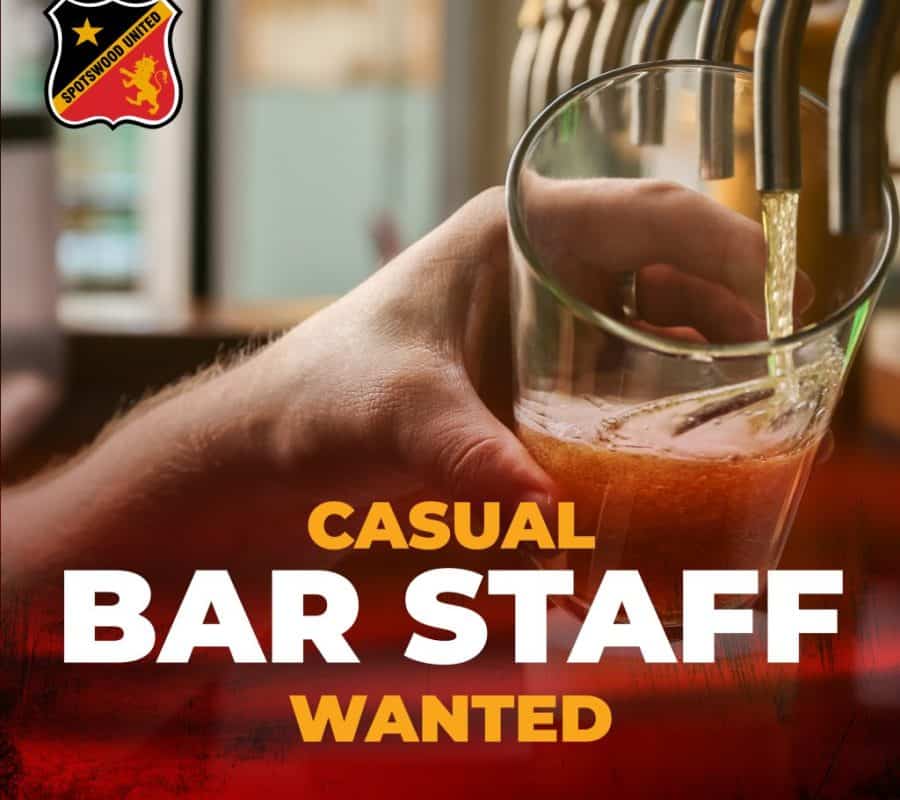 Casual bar staff Wanted